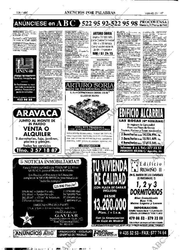 ABC MADRID 31-01-1997 página 108