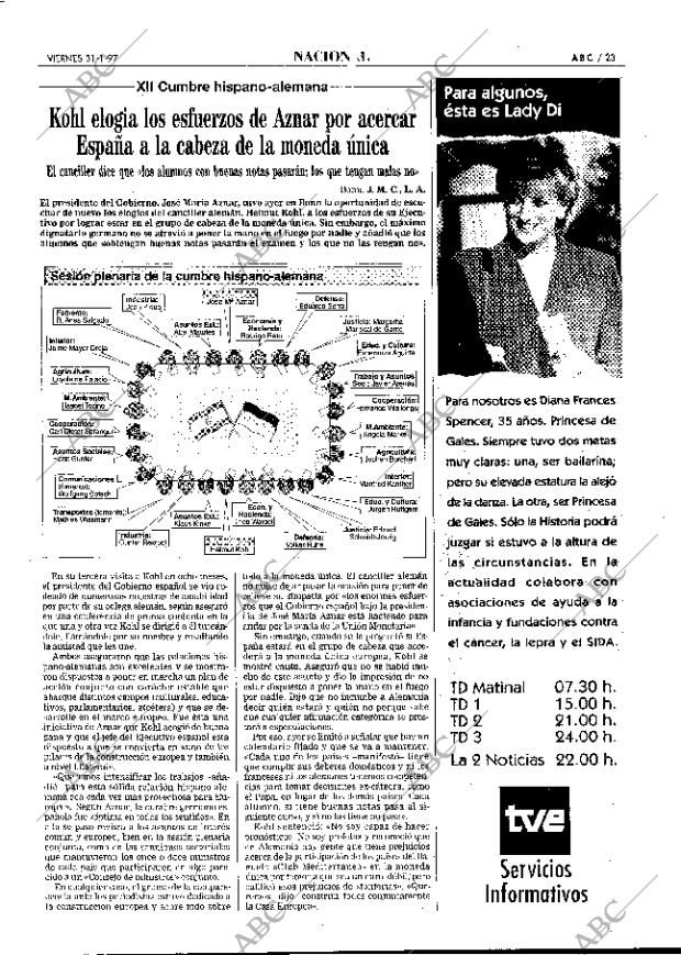 ABC MADRID 31-01-1997 página 23