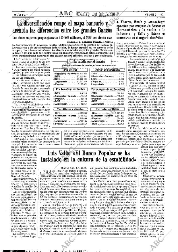ABC MADRID 31-01-1997 página 38