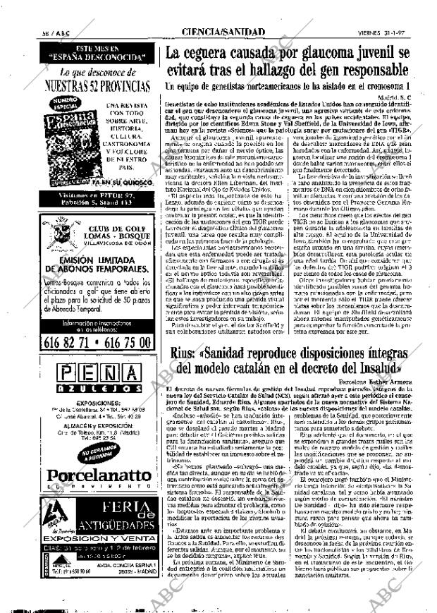 ABC MADRID 31-01-1997 página 58