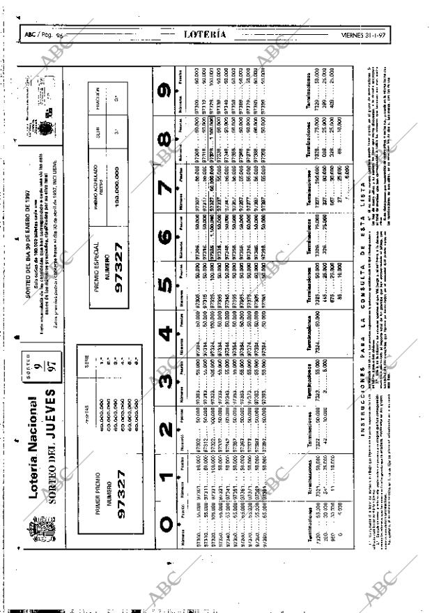 ABC MADRID 31-01-1997 página 96