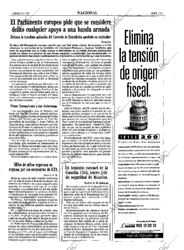 ABC SEVILLA 31-01-1997 página 21