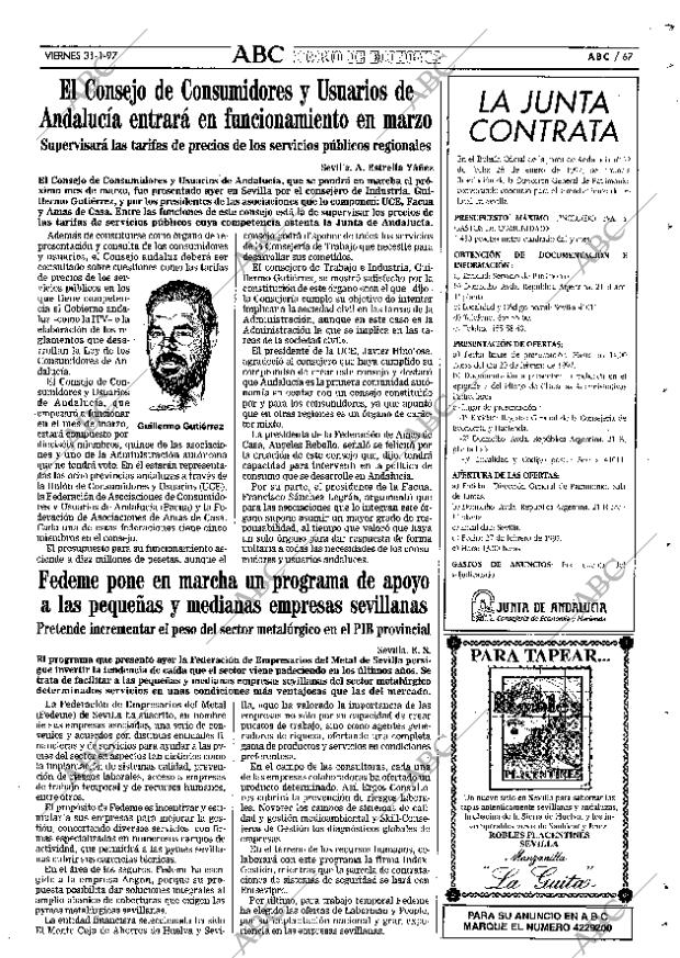 ABC SEVILLA 31-01-1997 página 67
