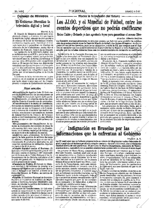 ABC MADRID 01-02-1997 página 20