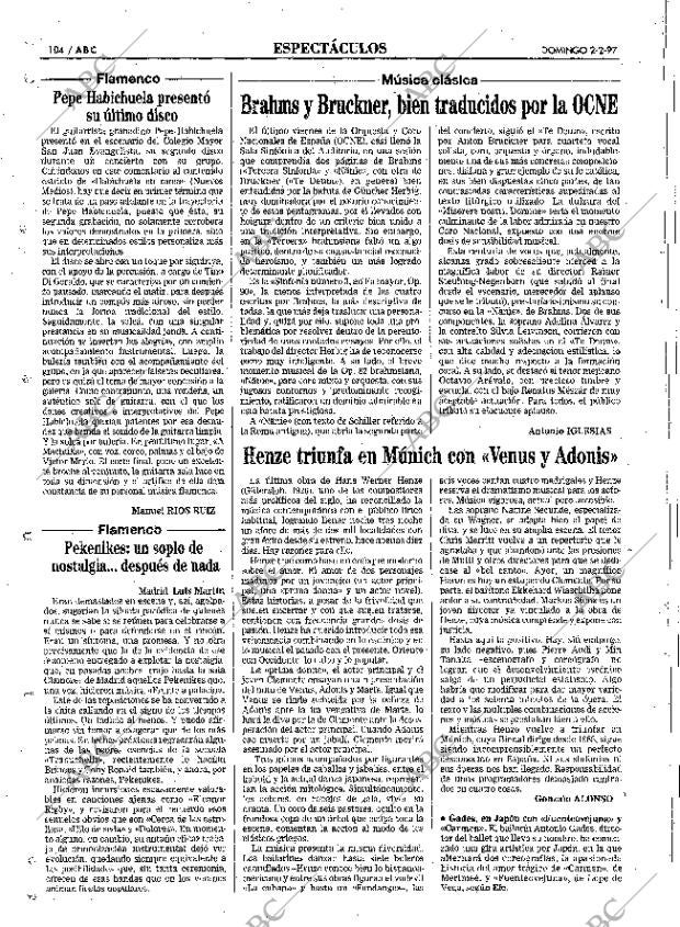 ABC MADRID 02-02-1997 página 104
