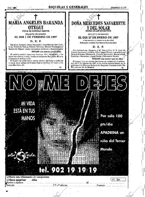 ABC MADRID 02-02-1997 página 118