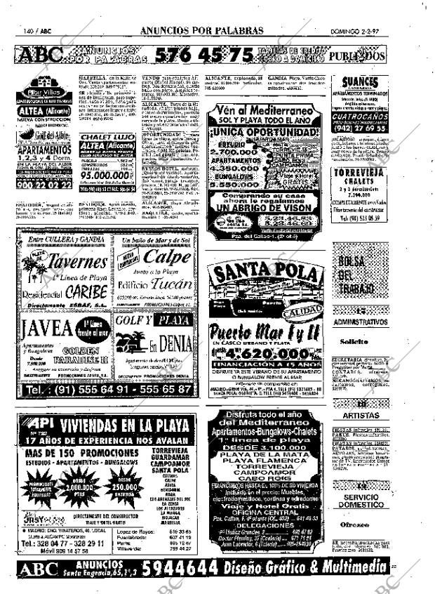 ABC MADRID 02-02-1997 página 140