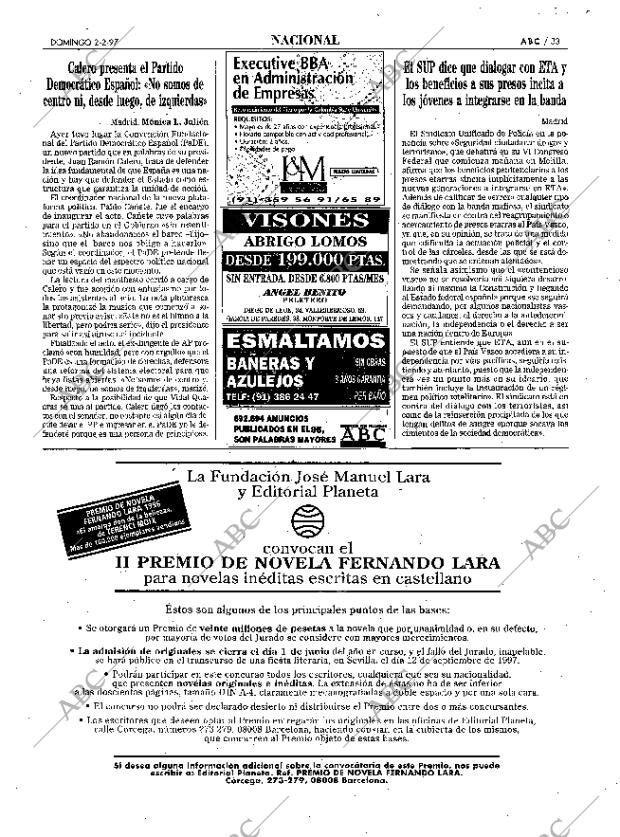 ABC MADRID 02-02-1997 página 33