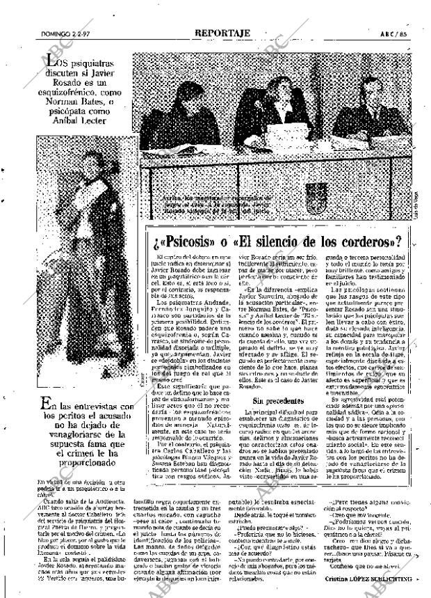 ABC MADRID 02-02-1997 página 85