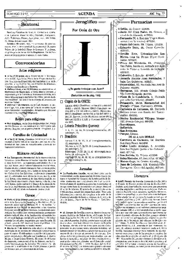 ABC SEVILLA 02-02-1997 página 77