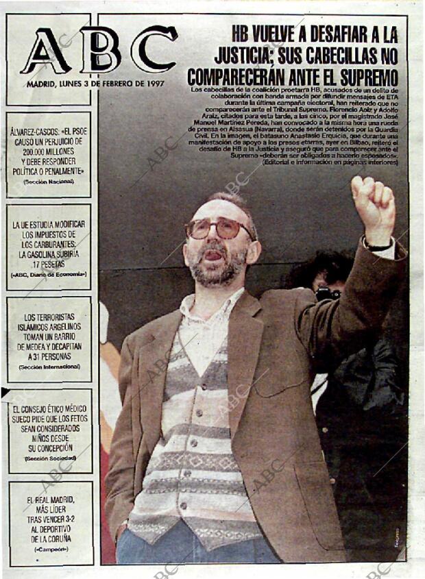 ABC MADRID 03-02-1997 página 1