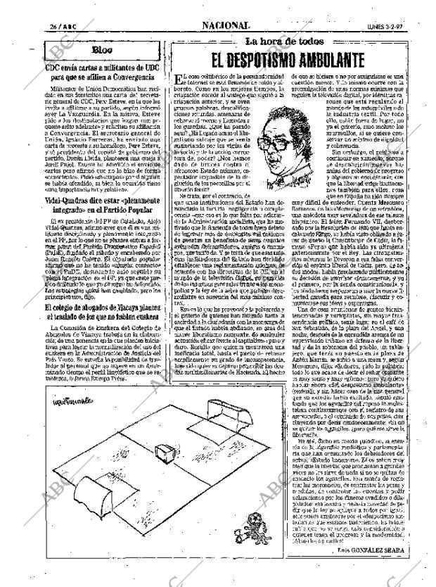ABC MADRID 03-02-1997 página 26