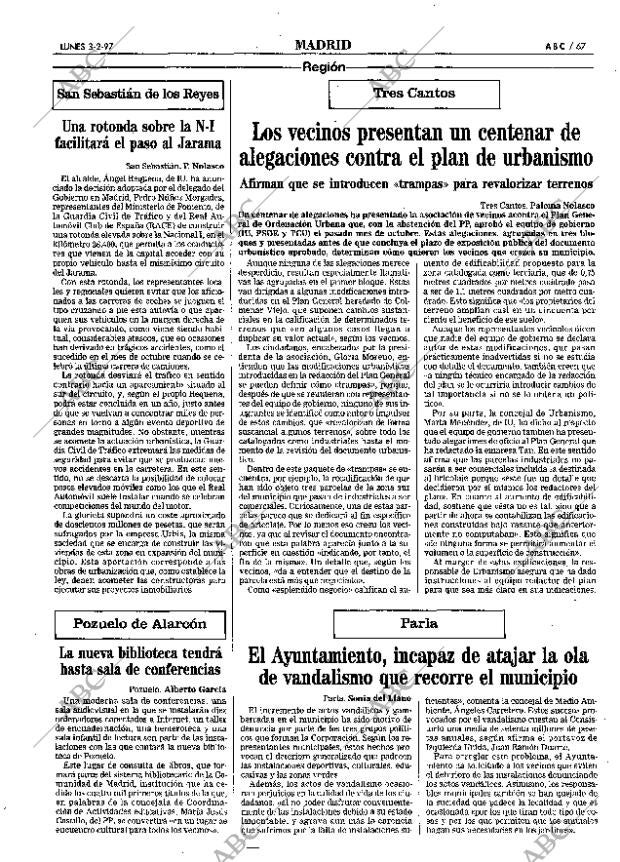 ABC MADRID 03-02-1997 página 67