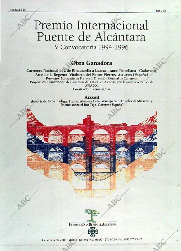 ABC MADRID 03-02-1997 página 83