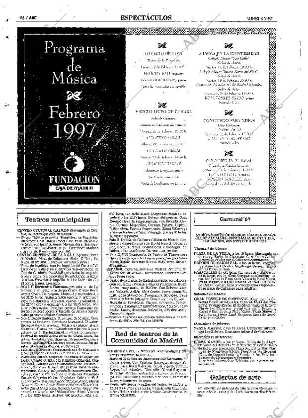 ABC MADRID 03-02-1997 página 96