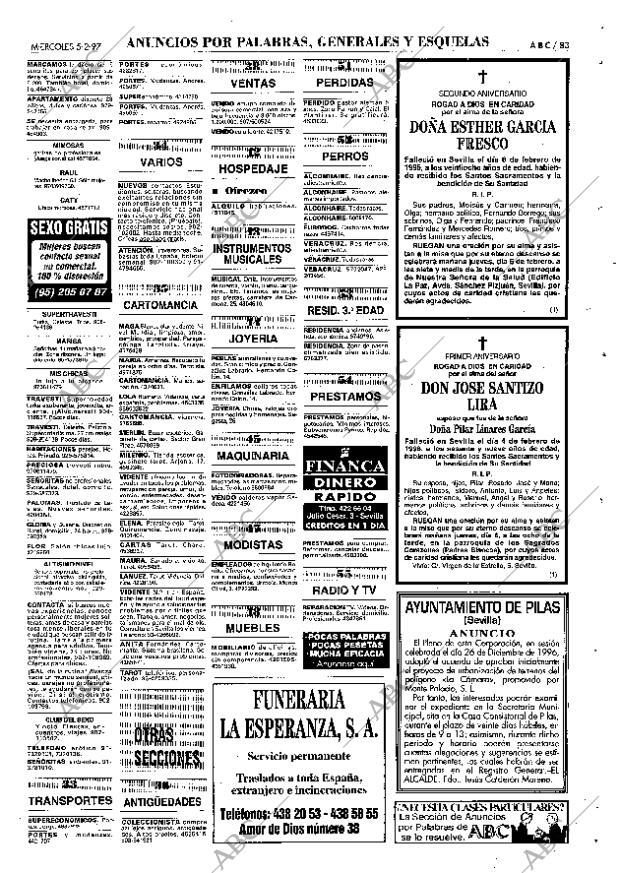 ABC SEVILLA 05-02-1997 página 83
