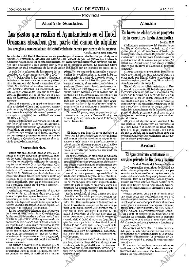 ABC SEVILLA 09-02-1997 página 69