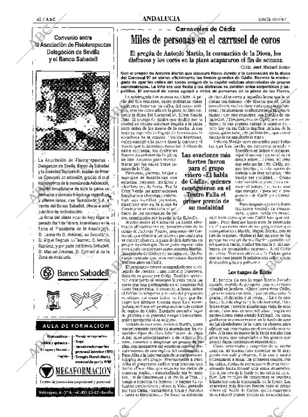 ABC SEVILLA 10-02-1997 página 42