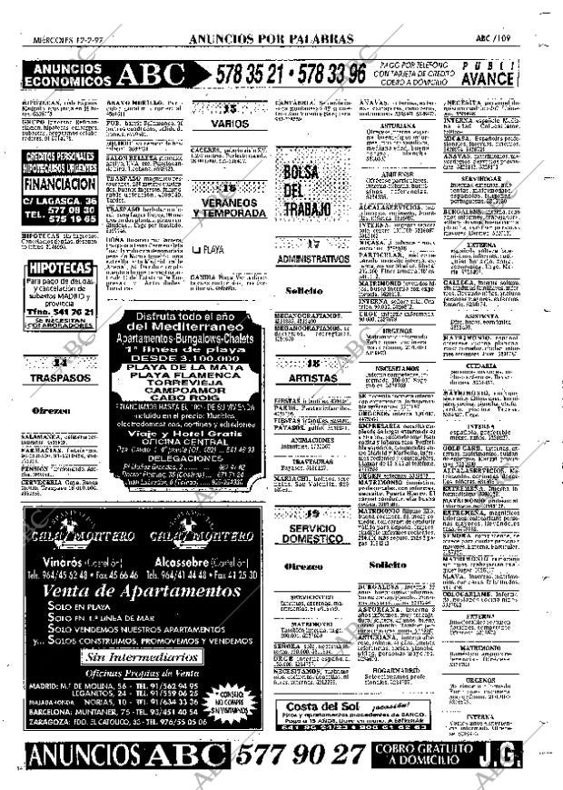 ABC MADRID 12-02-1997 página 109