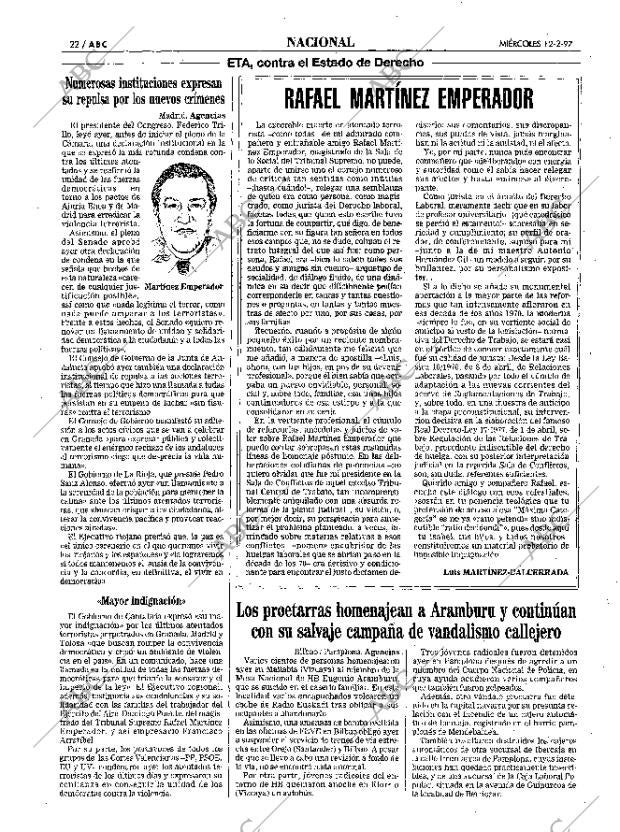 ABC MADRID 12-02-1997 página 22