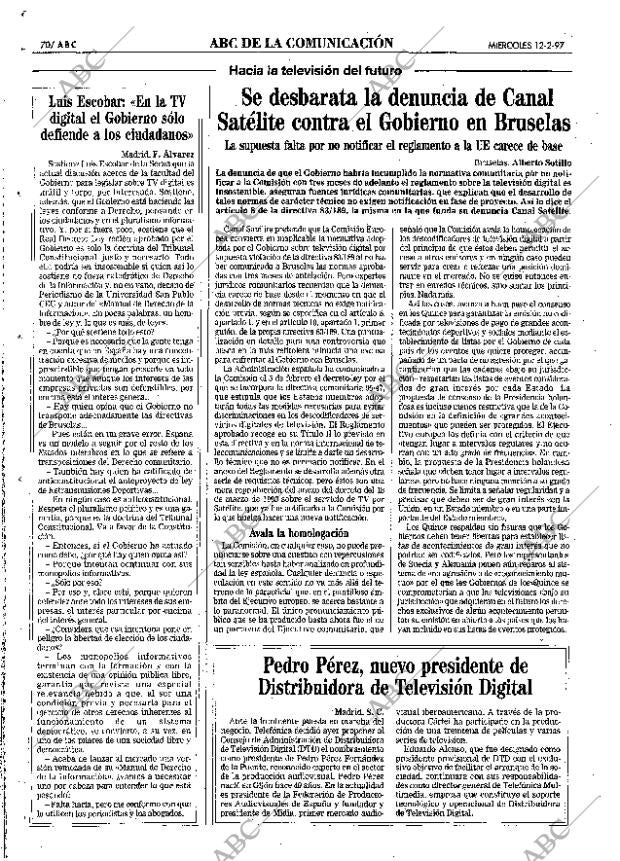 ABC MADRID 12-02-1997 página 70