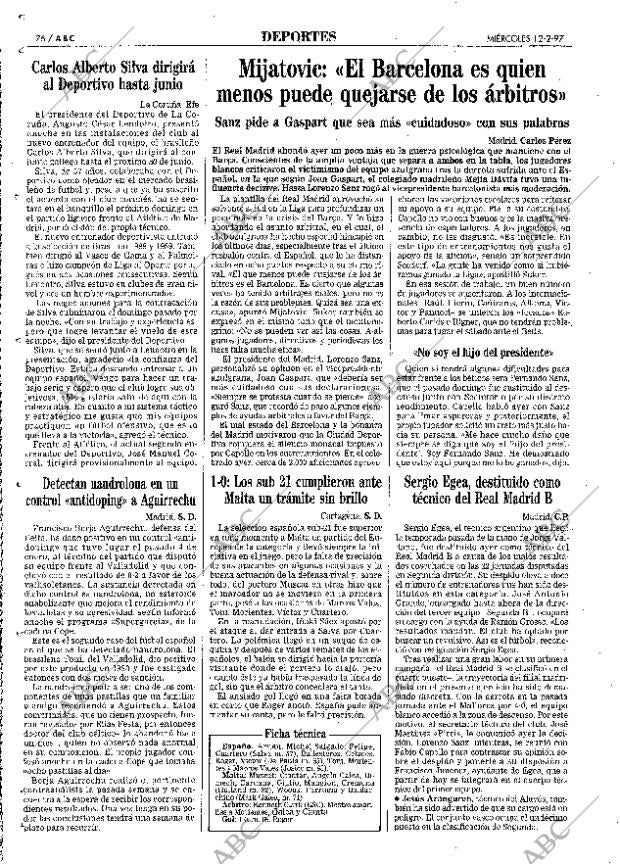 ABC MADRID 12-02-1997 página 76