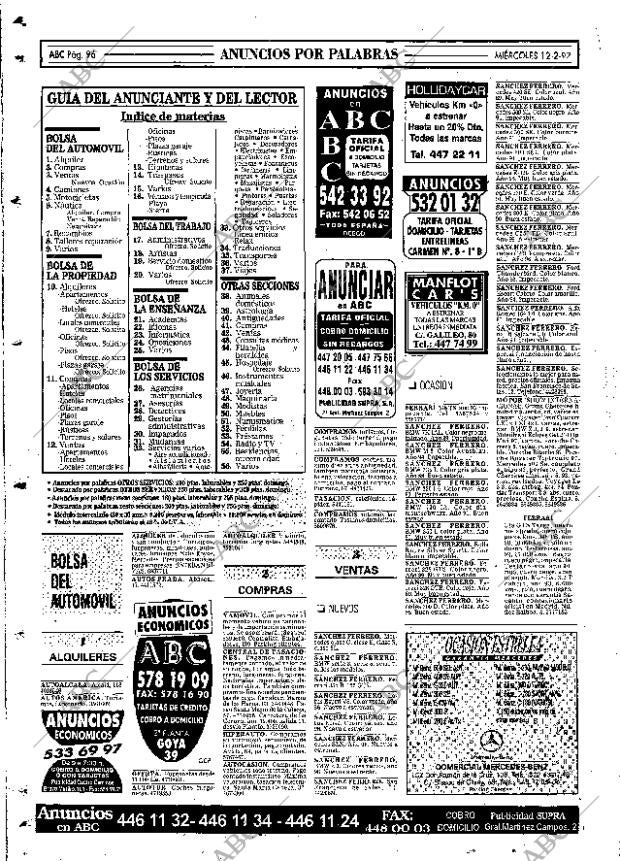ABC MADRID 12-02-1997 página 96