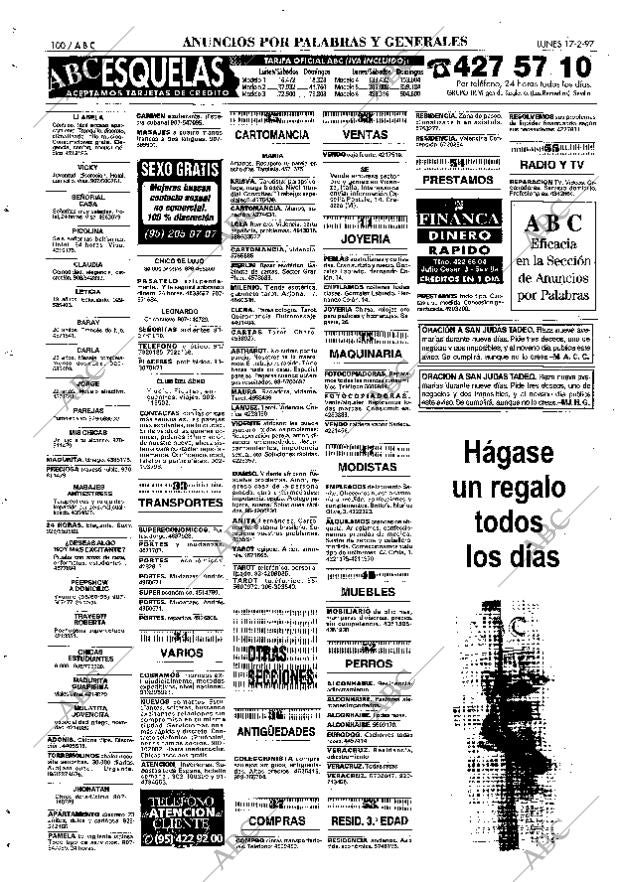 ABC SEVILLA 17-02-1997 página 100