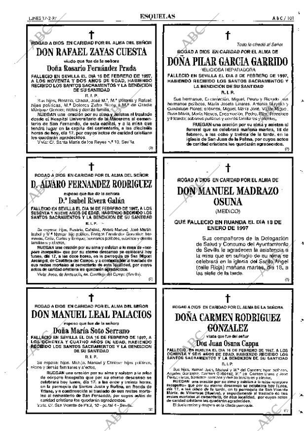 ABC SEVILLA 17-02-1997 página 101