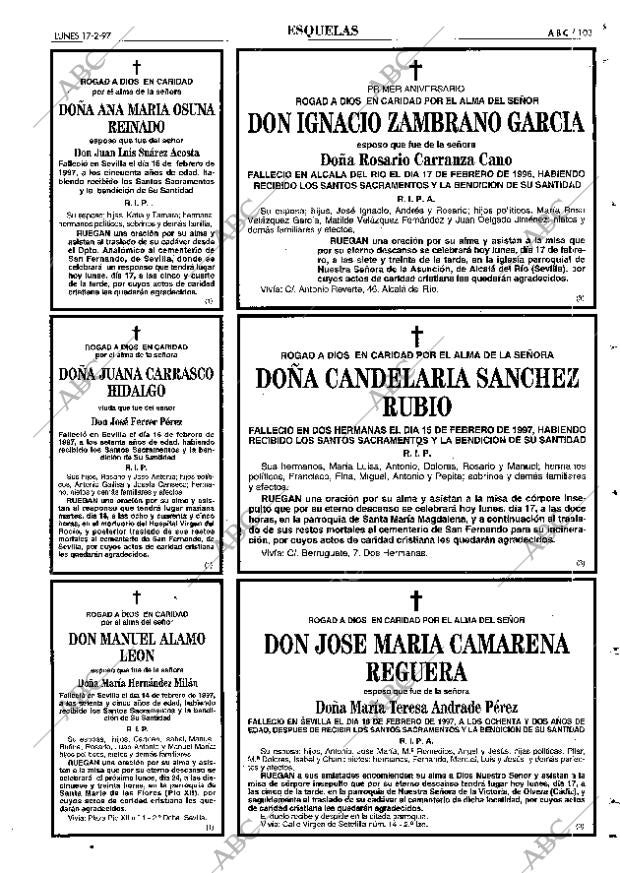 ABC SEVILLA 17-02-1997 página 103