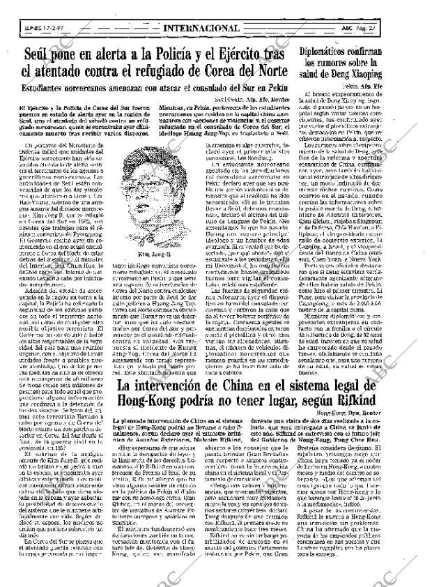 ABC SEVILLA 17-02-1997 página 27