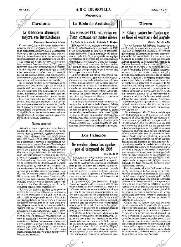 ABC SEVILLA 17-02-1997 página 52