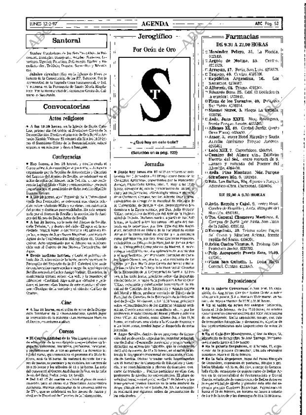 ABC SEVILLA 17-02-1997 página 53