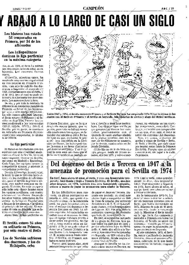 ABC SEVILLA 17-02-1997 página 59