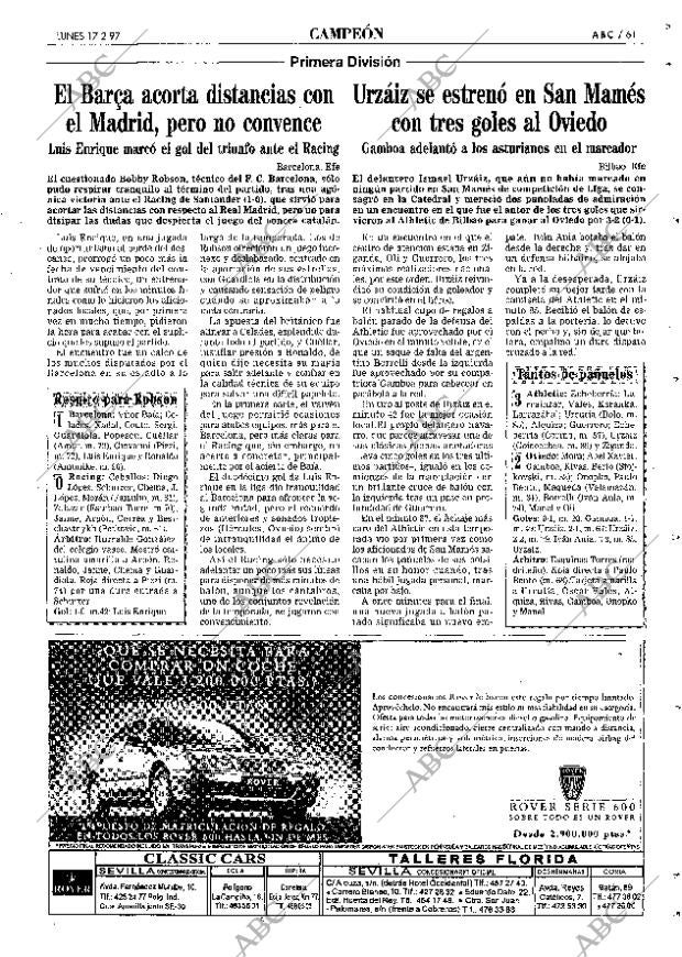 ABC SEVILLA 17-02-1997 página 61