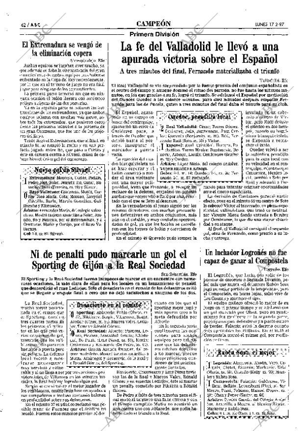 ABC SEVILLA 17-02-1997 página 62