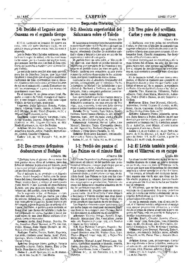 ABC SEVILLA 17-02-1997 página 66