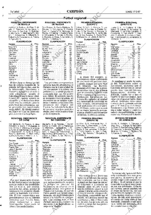 ABC SEVILLA 17-02-1997 página 74