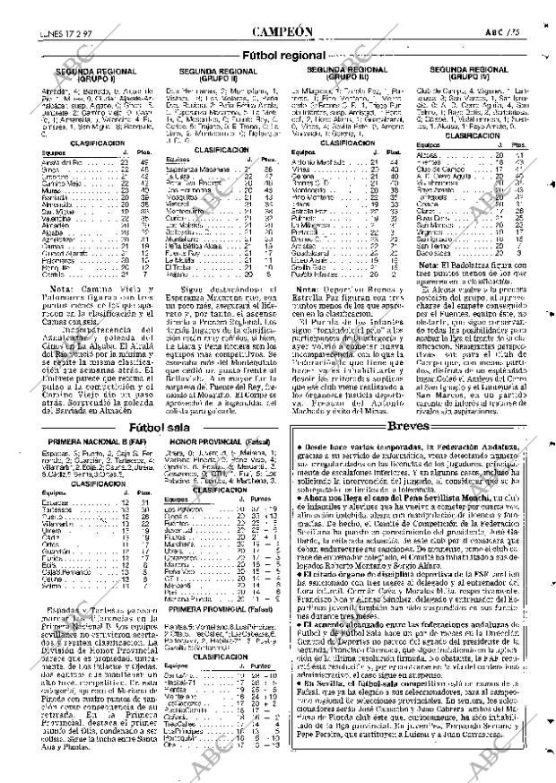 ABC SEVILLA 17-02-1997 página 75