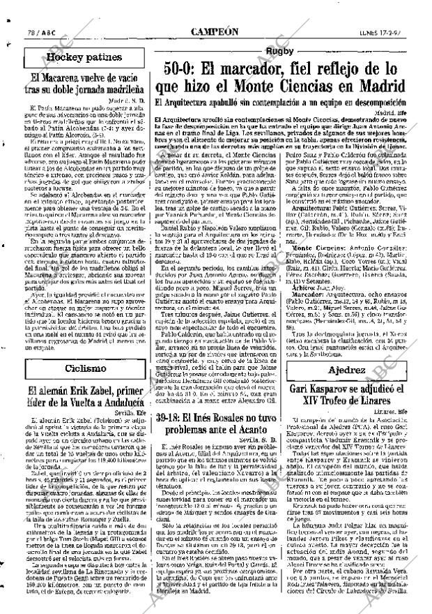 ABC SEVILLA 17-02-1997 página 78