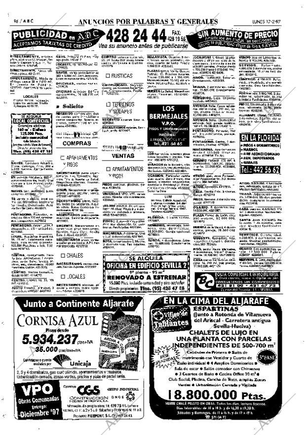 ABC SEVILLA 17-02-1997 página 96