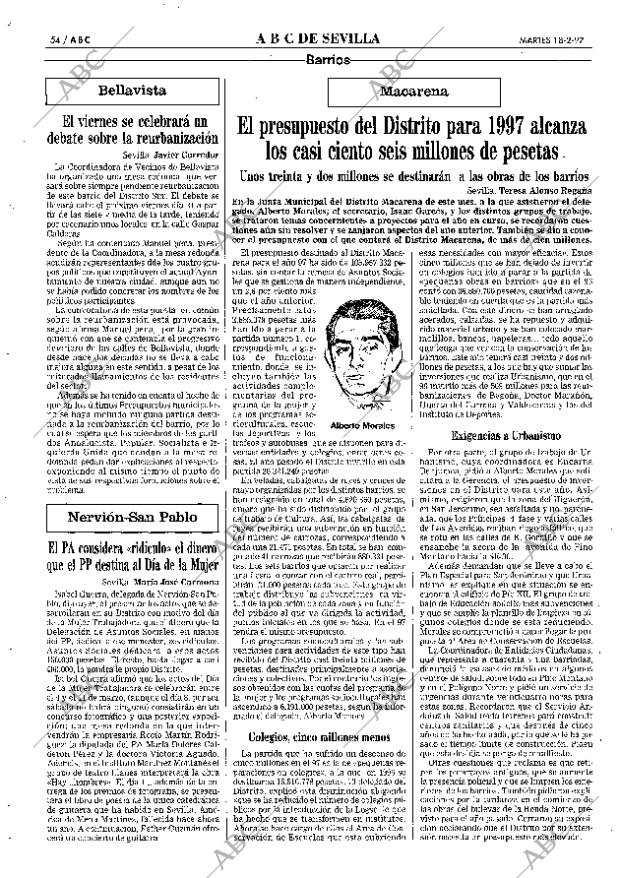 ABC SEVILLA 18-02-1997 página 54