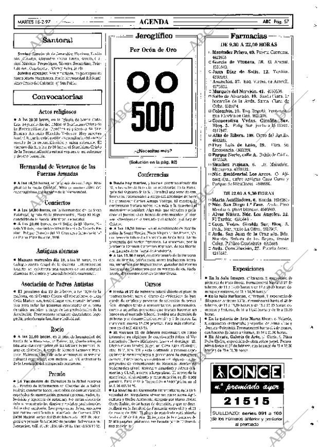 ABC SEVILLA 18-02-1997 página 57