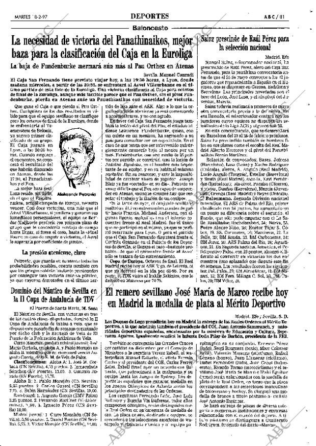 ABC SEVILLA 18-02-1997 página 81