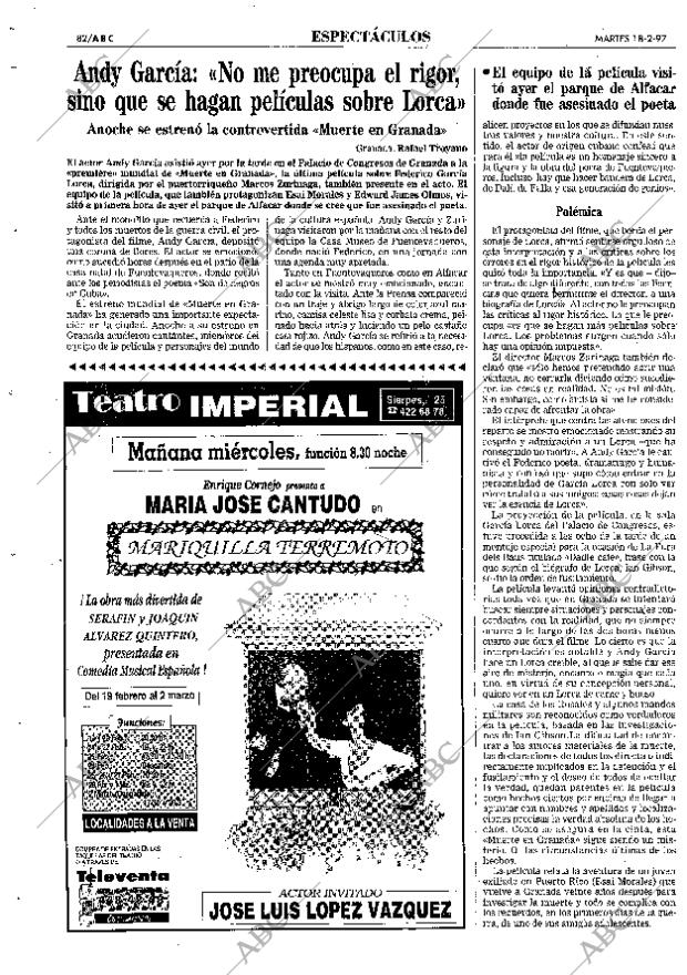 ABC SEVILLA 18-02-1997 página 82