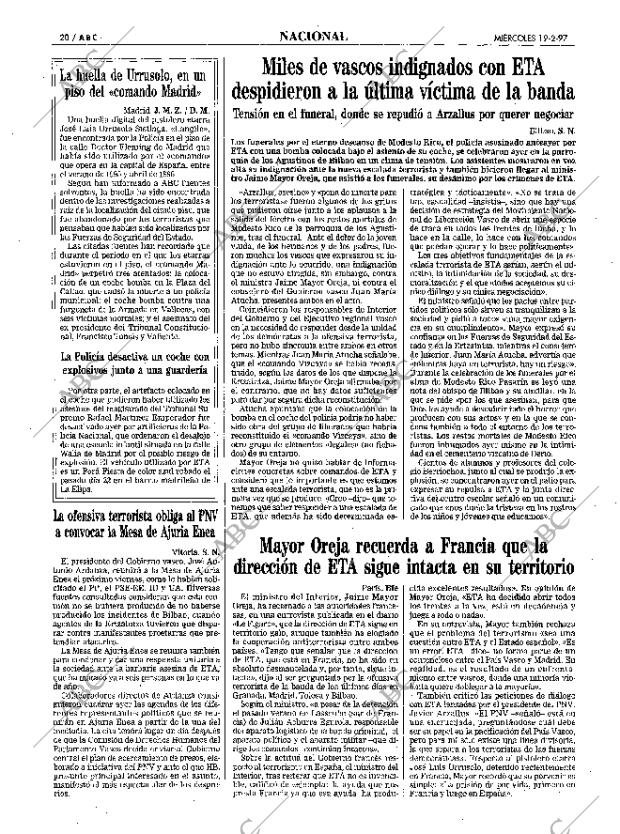 ABC MADRID 19-02-1997 página 20