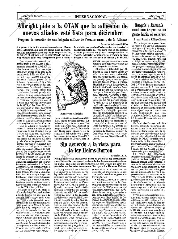 ABC MADRID 19-02-1997 página 27