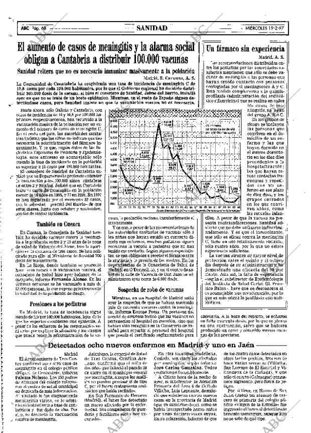 ABC MADRID 19-02-1997 página 68