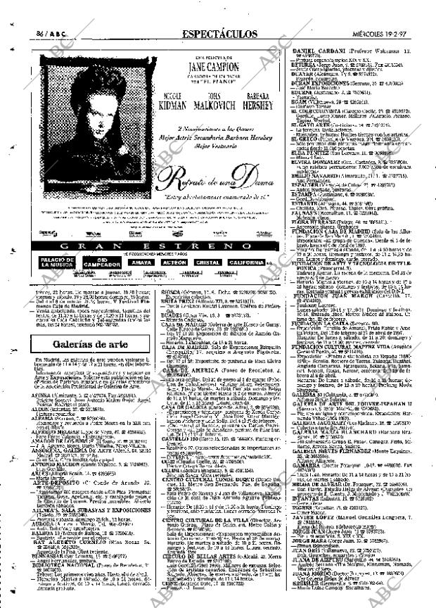 ABC MADRID 19-02-1997 página 86