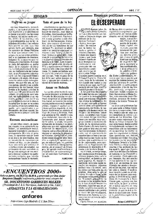 ABC SEVILLA 19-02-1997 página 17